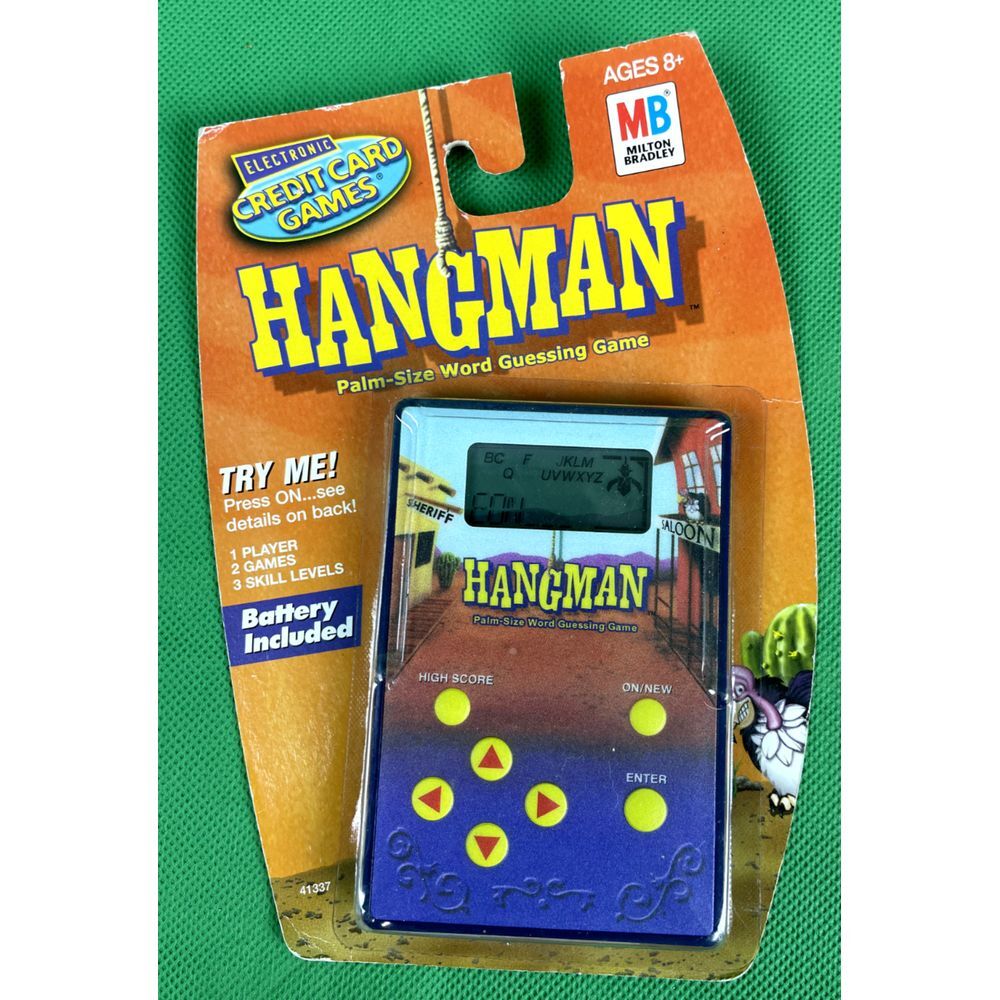 New Vintage Hangman Electronic Handheld Game Milton‎ Bradley Hasbro 2002